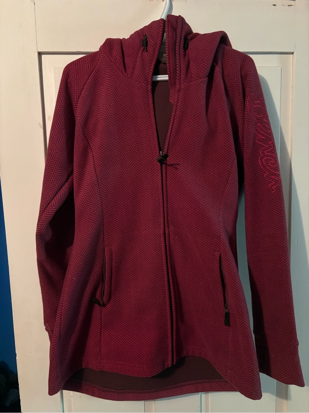 Bench Women's Hooded Zip Jacket in Berry